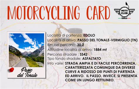 Motorcycling Card Motorcycle Club Edolo