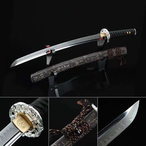 Handmade T10 Carbon Steel Full Tang Real Japanese Wakizashi Samurai