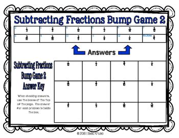 The following video shows more examples of adding fractions with uncommon or unlike denominators. Subtracting Fractions w/ Uncommon Denominators Games by Keep Calm and Teach