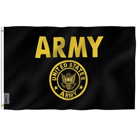 Anley Fly Breeze 3 Ft X 5 Ft Polyester Us Army Crest Flag 2 Sided