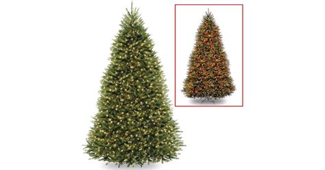 National Tree Company White Prelit Led Green Hinged Fir Christmas 9