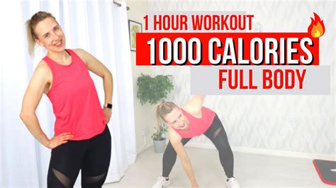 1000 Calorie Workout At Home 1 Hour Full Body Cardio Hiit Workout