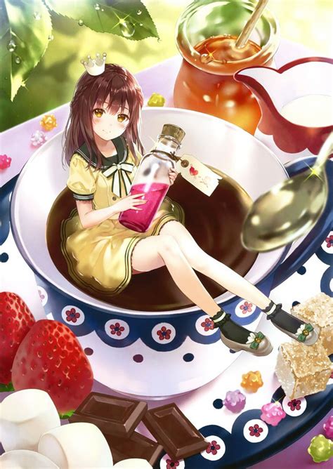 Strawberry Chocolate I Love Anime Kawaii Art Kawaii Anime Girl Anime