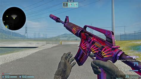 M4A1 S Night Terror with battle Scarred Holo combo - YouTube