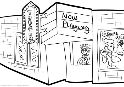 Theatre Coloring Pages