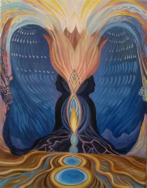 Twin Flames Oil On Canvas 36x28cm 2014 Twin Flame Art Flame Art