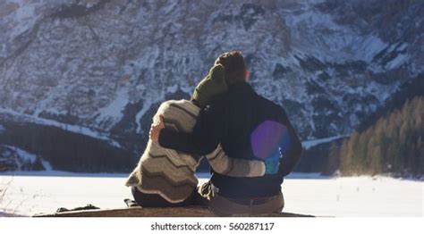 Girl Watching Snowy Mountains 4k Wallpaper Download