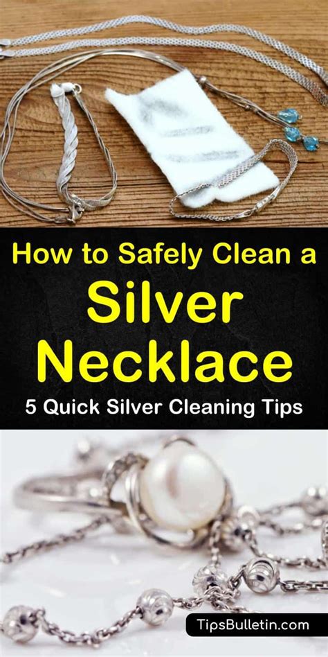 5 Quick Ways Clean A Silver Necklace Cleaning Silver Jewelry