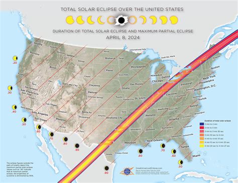 Track Of April 8 2024 Solar Eclipse Image To U
