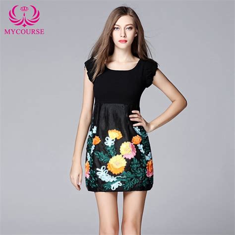Find More Dresses Information About Mycourse Stylish Round Neck Floral