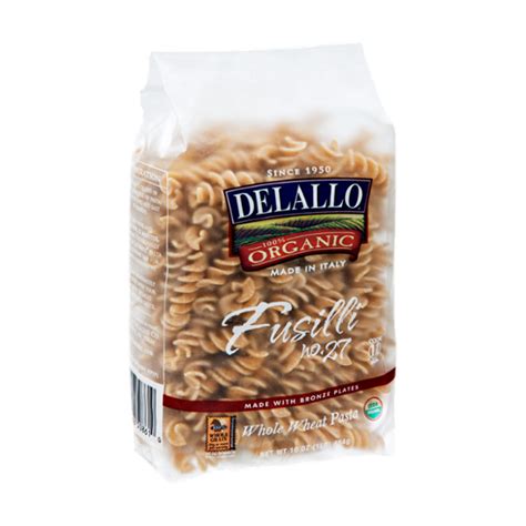 Delallo 100 Organic Fusilli Whole Wheat Pasta Reviews 2020