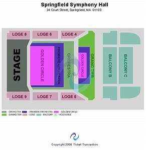 Springfield Symphony Hall Seating Chart Springfield Symphony Hall