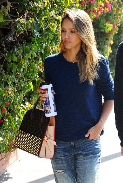 Jessica Alba In Jeans Out And About In Beverly Hills Hawtcelebs