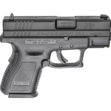 Springfield Armory 9mm Xd Sub Compact Semiautomatic Pistol Academy