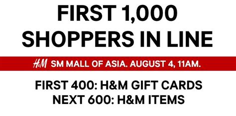 Manila Shopper: H&M SM MOA Grand Opening Promo: Aug 4 2017