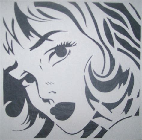Pin Up Girl Stencil 101