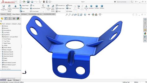 Solidworks Tutorial Sheet Metal Youtube