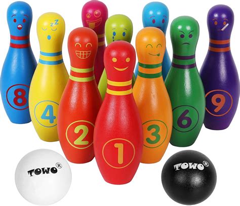 Buy Towo Wooden Skittles For Children Wooden Skittle Set With Animal