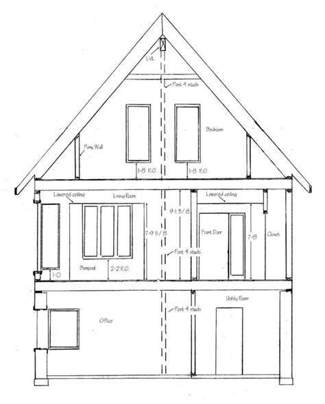 How To Draw House Cross Sections