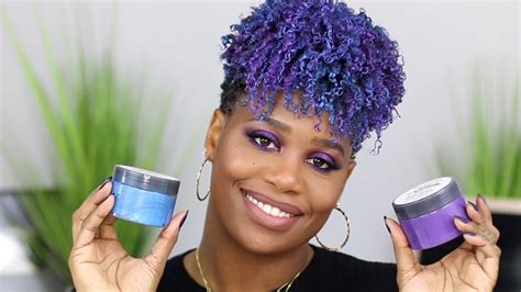 Day 2 of dark hair don't care week!! Temporary Hair Color With Hair Paint Wax Review & Demo ...