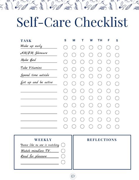Tips For Creating A Self Care Checklist Caitlin Houston