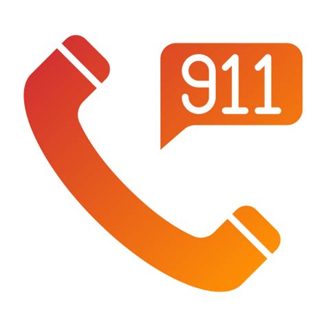 911 Call Generic Flat Gradient Icon