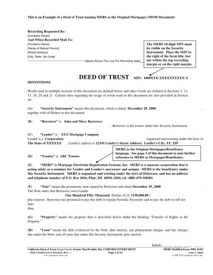 23 Sample Deed Of Trust Free To Edit Download And Print Cocodoc