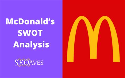 McDonalds SWOT Analysis 2023 SEOAves