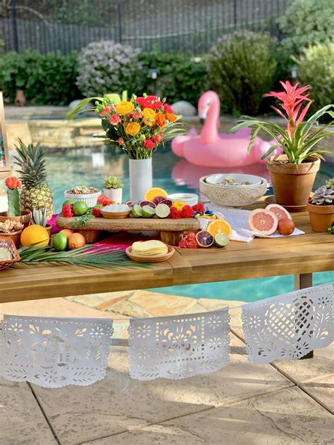 How to Create a Tropical Fiesta Taco Bar - Pop of Gold