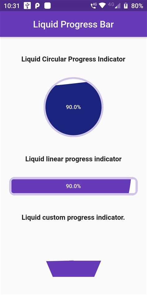 Custom Liquid Progress Indicator Using Flutter Android App Progress