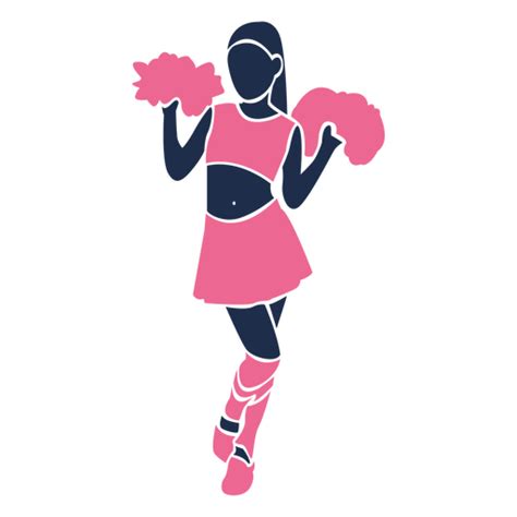 Cheerleader Pose Silhouette Transparent Png Svg Vector File Images
