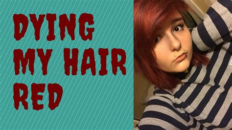 dying my hair red youtube