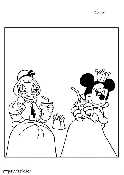 Dama Daisy Duck Y Minnie Mouse Coloring Page The Best Porn Website