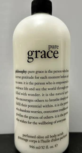 New Philosophy Pure Grace Perfumed Olive Oil Body Scrub 32 Oz Unsealed