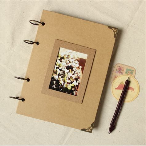 A4 Blank Diy Photo Album Scrapbook Paper Crafts Diy Handmade Cover