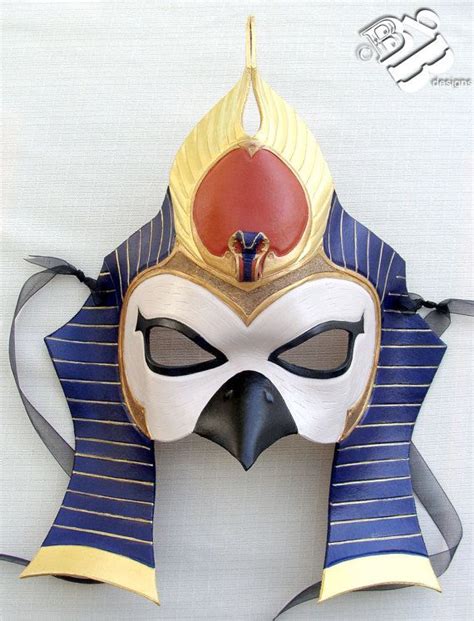 Egyptian God Of The Sun Ra Leather Mask Etsy Egyptian Mask Egyptian Gods Leather Mask