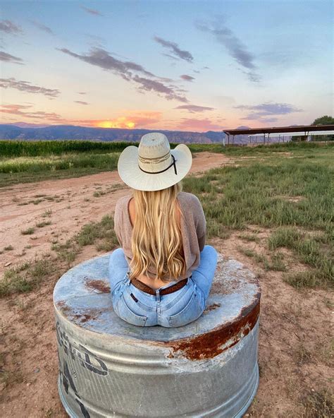 Country Girl Blonde Long Hair Cowgirl Cute Country Pictures