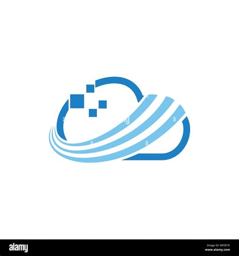 Cloud Vector Logo With Colorful Stock Vector Images Alamy