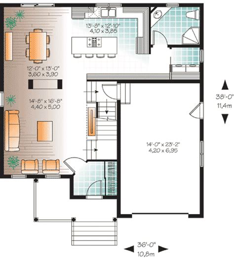 Small House Open Concept Floor Plans With A Small Space Using Every