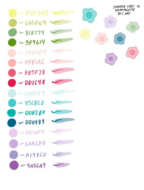 Summer Color Palette Notability Gallery