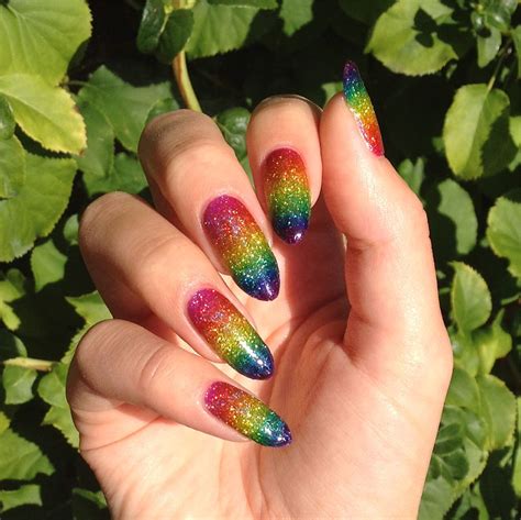 9 Pride Nail Art Ideas To Try Rainbow Nail Art Rainbow Nails Design