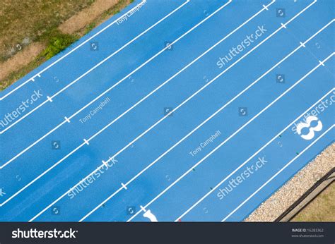 Aerial Image Blue Race Track Above Stock Photo 16283362 Shutterstock
