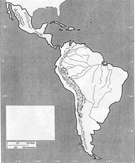 Latin America Physical Map Diagram Quizlet