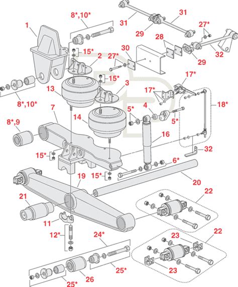 Hendrickson Walking Beam Suspension Parts The Best Picture Of Beam