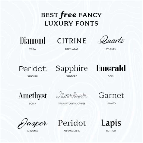 Best Free Luxury Fonts Wild Side Design Co