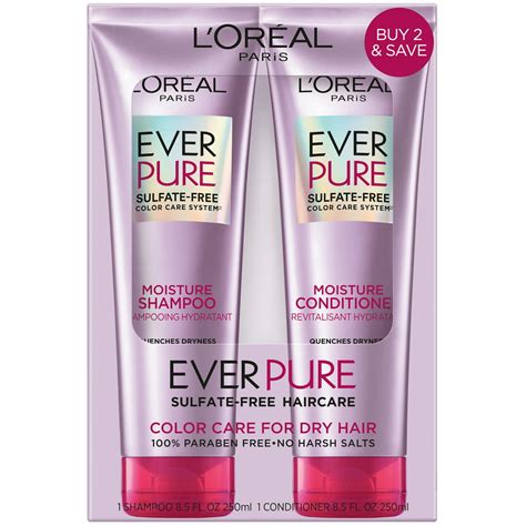 Loreal Paris Everpure Moisture Shampoo And Conditioner 2 Count Only