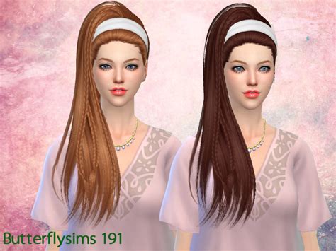Sims 4 Hairs ~ Butterflysims Hair 191 By Yoyo
