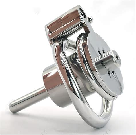 Amazon Com SeLgurFos Chastity Cage Enclosed Stainless Steel Penis Ring