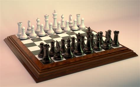 3d Chess Board Turbosquid 1551375