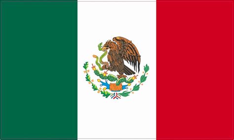 5in x 3in Mexican Flag Sticker | StickerTalk®